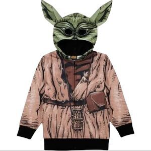 Star Wars Yoda Costume Hoodie Sz 12-14 New